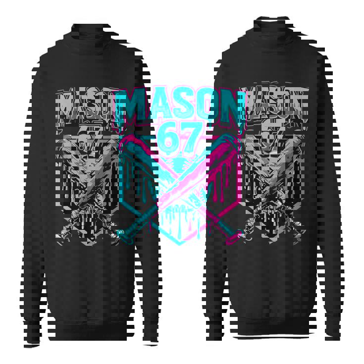 Mason 67 Ice Cream Drip Baseball Meme Graphics Sweatshirt