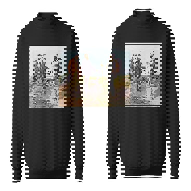 The Meeting Bonjour Monsieur Courbet ギュスターヴ・クールベ作 スウェットシャツ