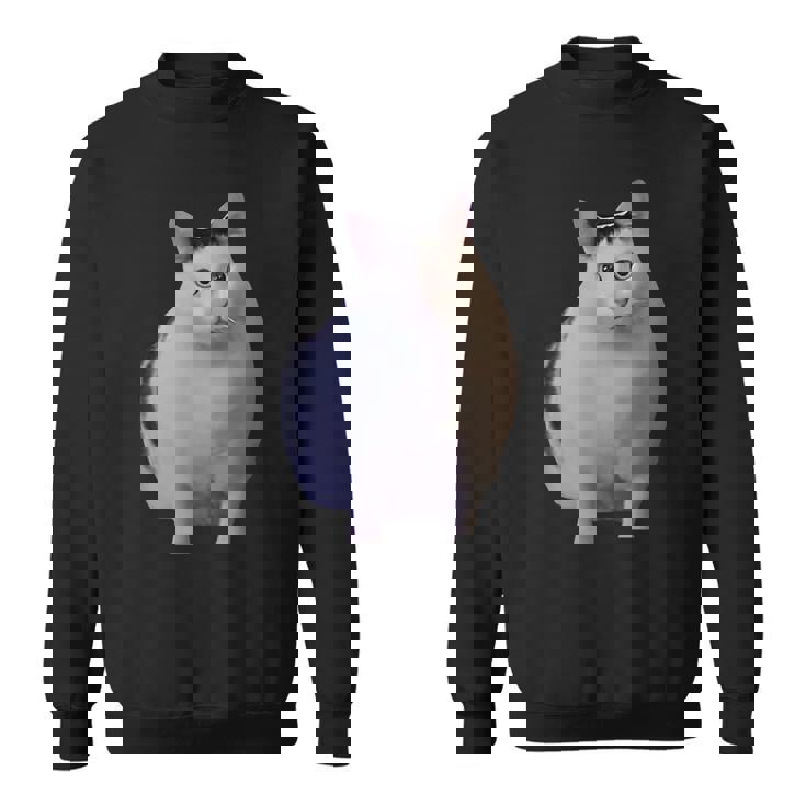 Meme Huh Catミームハァキャット面白い スウェットシャツ