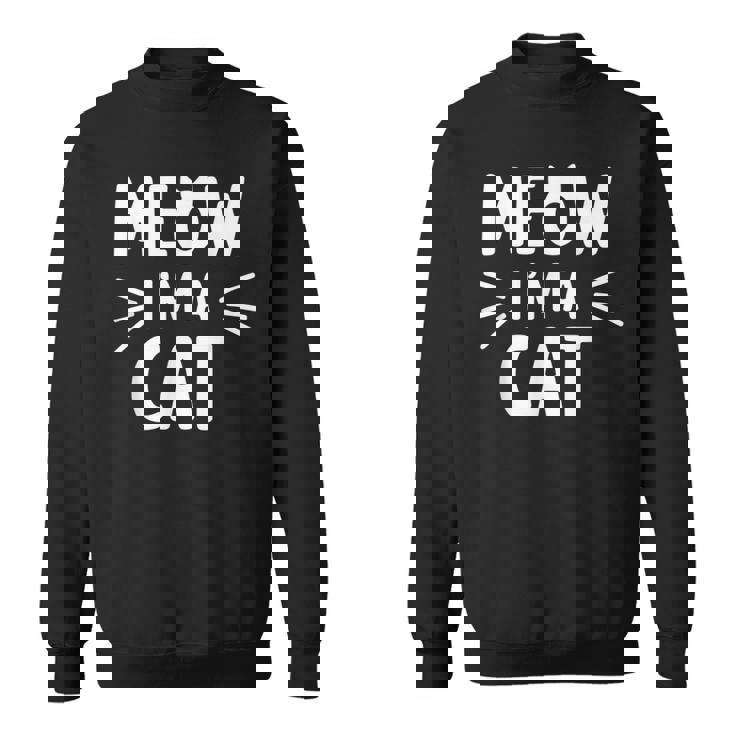 Meow I'm Cat おもしろい子猫好きデザイン スウェットシャツ