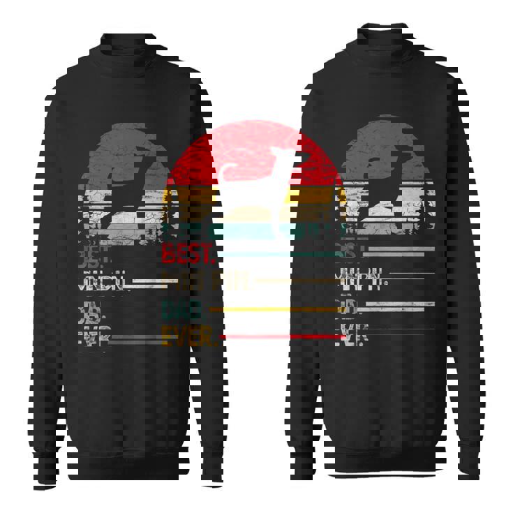 Miniature Pinscher Best Dad Ever Dogintage Retro Men Felpa