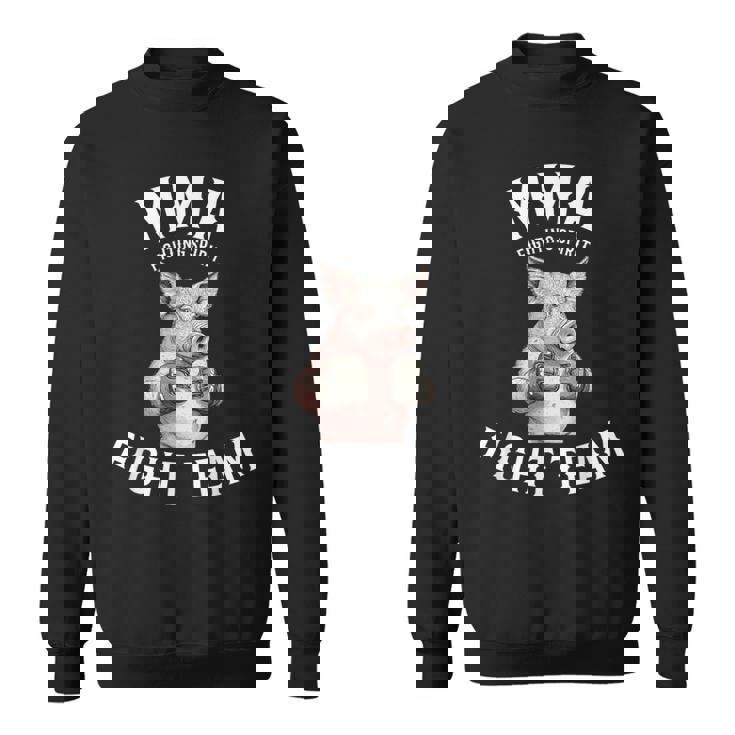 Mmaファイトチーム 面白い総合格闘技の豚 スウェットシャツ