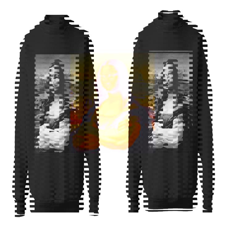 Mona Lisa Bodybuilding Mona Lisa Muscle Gym Workout スウェットシャツ