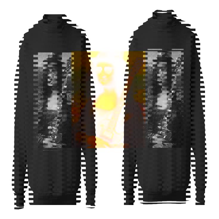 Monalisa Guitarist By Rock N Roll スウェットシャツ