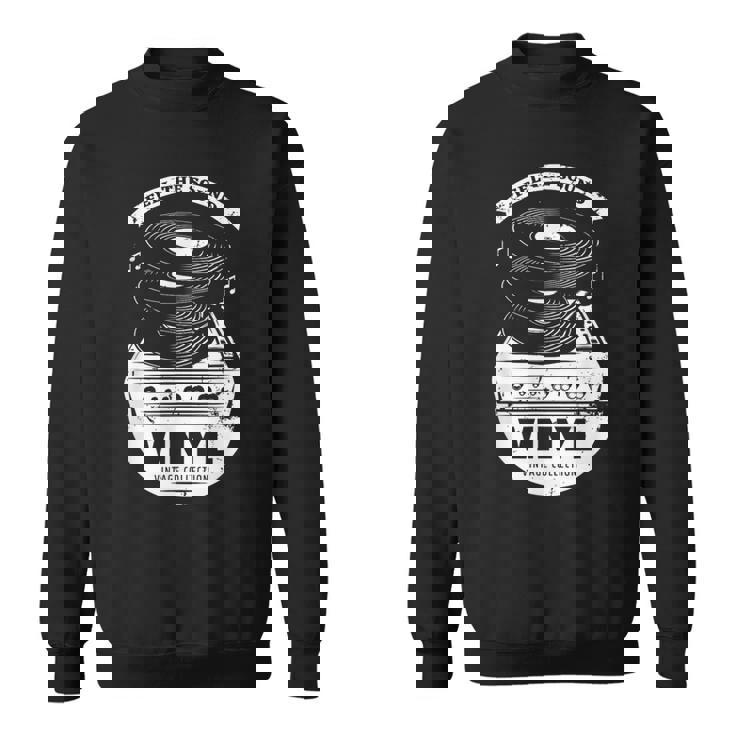 Music Is My Universe レトロなビニールレコードでサウンドを感じる スウェットシャツ