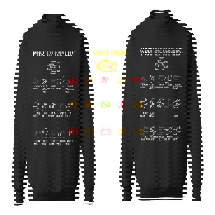 My Body's Check エンジンライト スウェットシャツ