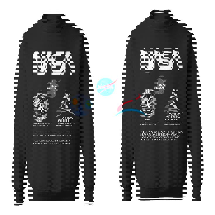 Nasa アポロ アルテミス ミッション ワーム バッジ ロゴ スウェットシャツ