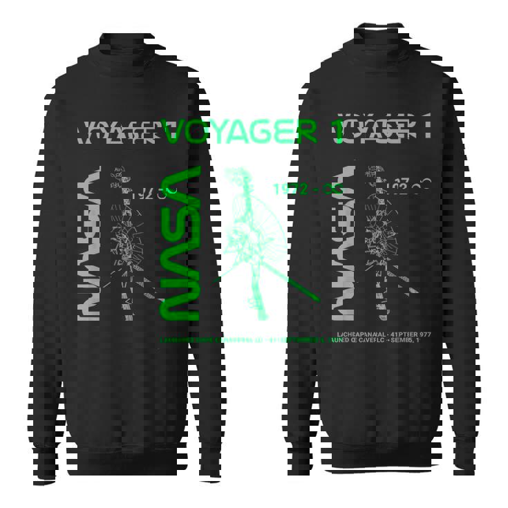 Nasa ボイジャー1号宇宙船は1977年9月5日に打ち上げられました。 スウェットシャツ