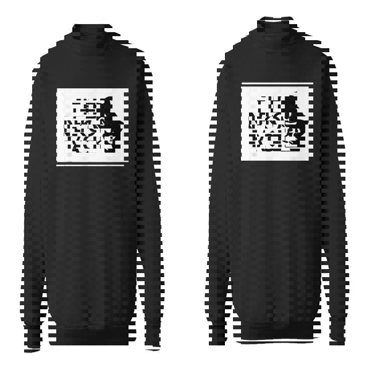 The Neko Face ザ・ネコ・フェイス『ノラネコさん』猫 ハチワレ パロディ ゆるくて かわいい 面白 イラスト スウェットシャツ