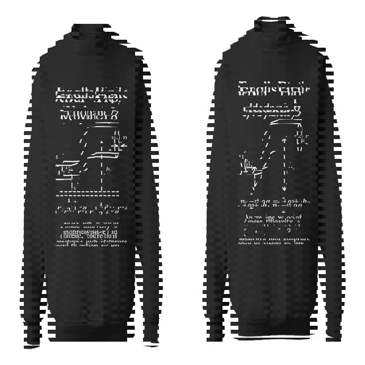 Nerdyintage ベルヌーイの原理物理数学教師 スウェットシャツ