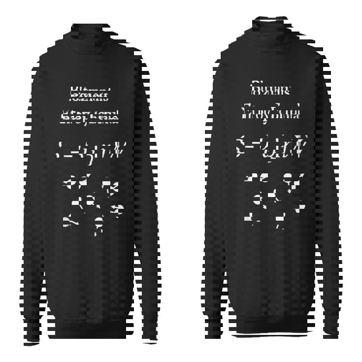 Nerdyintage ボルツマンのエントロピーフォーミュラ物理教師 スウェットシャツ