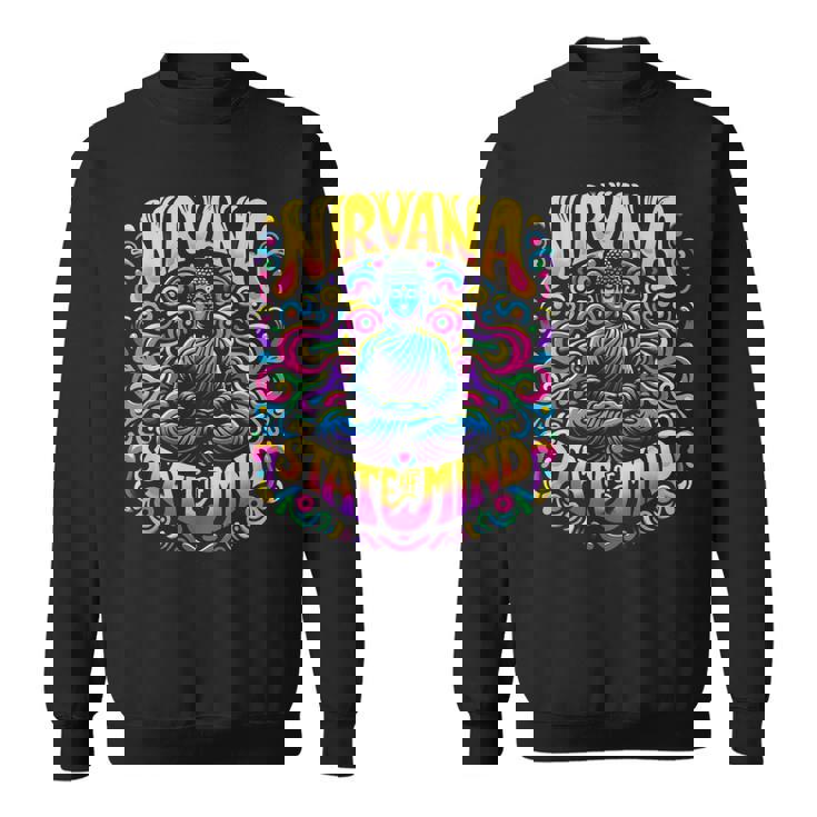 Nirvanatate Of Mind 瞑想 面白いグラフィックtシャツ スウェットシャツ