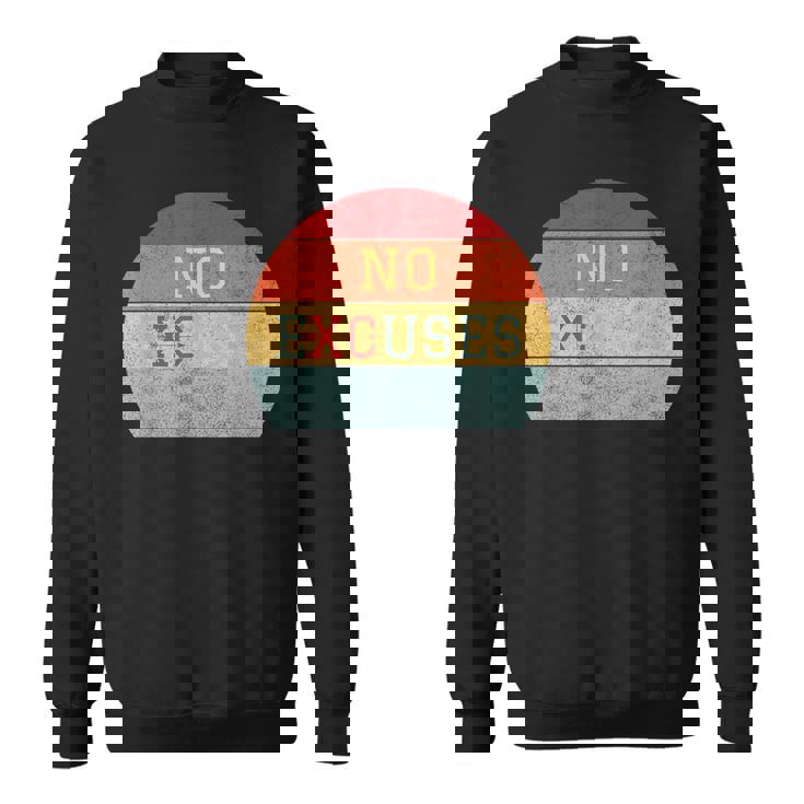 No Excuses クロスカントリー 陸上競技 ランニング スウェットシャツ