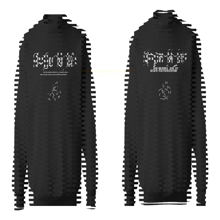 No Jiro No Life ノージロー ノーライフ シンプル 面白い ニンニク ジロリアン ラオタ ラーメン二郎 スウェットシャツ