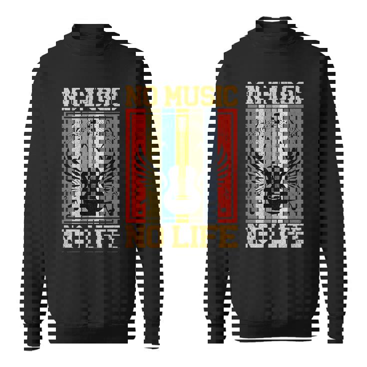 No Music No Life 音符ミュージシャン スウェットシャツ