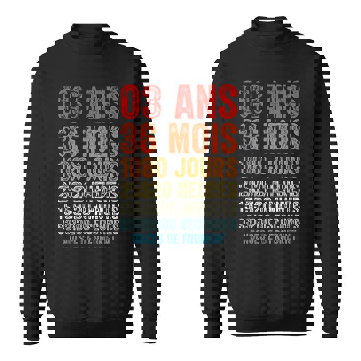 Noces De Froment Cadeau D'anniversaire 3 Ans De Mariage Sweater e