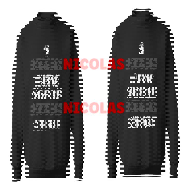 Nom Si Ludo T'énerve Humour Prénom Personnalisé Ludo Sweat à Capuche