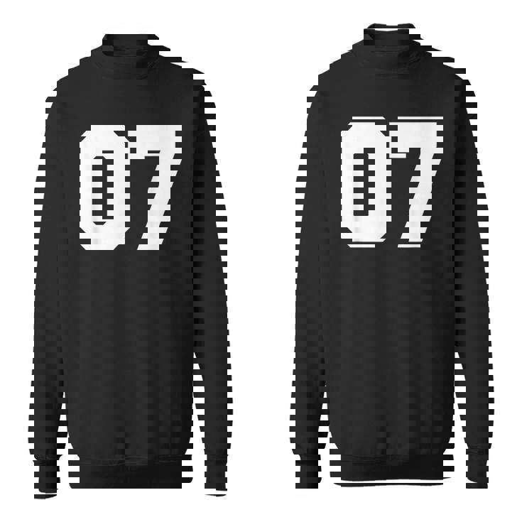 Number 07Ports Jersey Player 07 7 Fan Front Printarsity スウェットシャツ