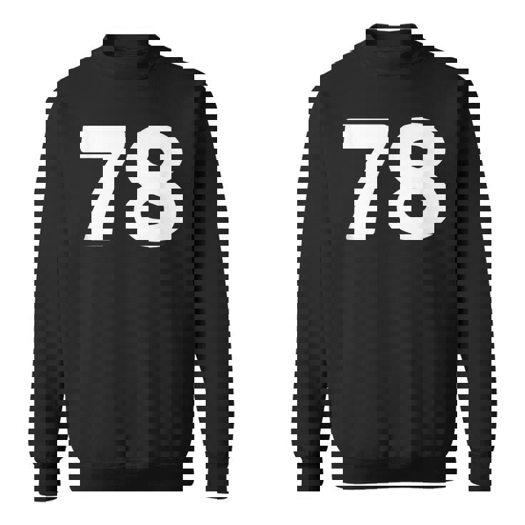 Number 78 、Eventy-8 ジャージ スポーツ 誕生日 スウェットシャツ