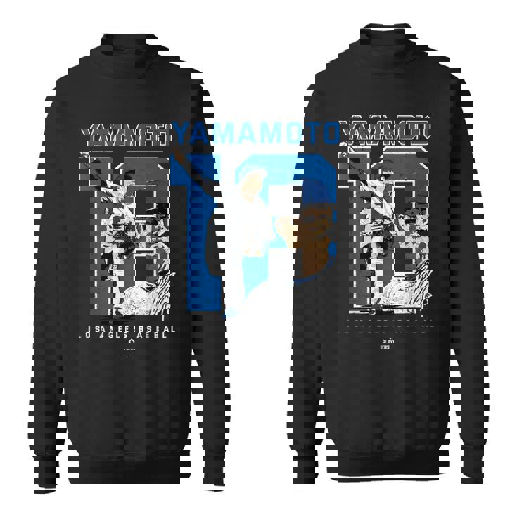 Number And Portrait Yoshinobu Yamamoto Los Angeles Mlbpa スウェットシャツ