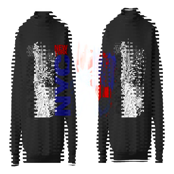Nyc ニューヨーク市自由の女神 アメリカ国旗 スウェットシャツ