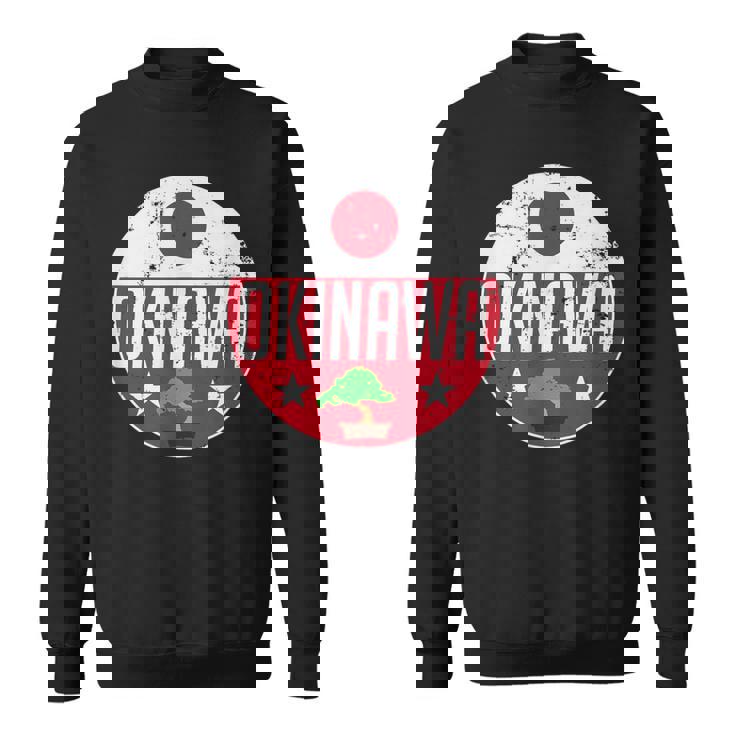 Okinawa Japanintage Flag Bonsai Tree Karateouvenir スウェットシャツ