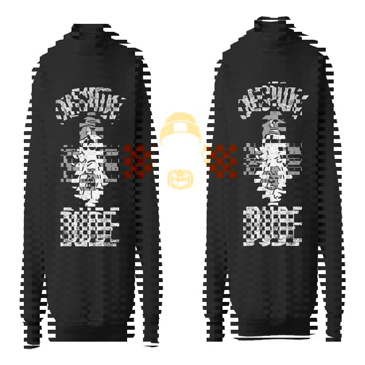 Onepooky Dude Ghost Dude ハロウィン スウェットシャツ