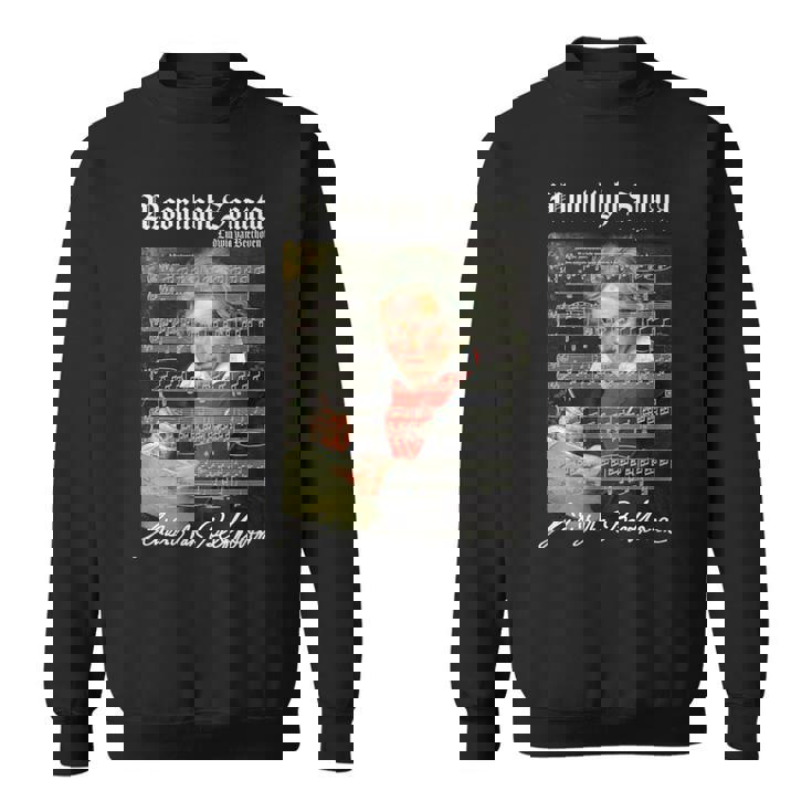 Op。 27ソナタ楽譜スコアベートーベン愛好家の肖像画 スウェットシャツ