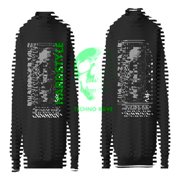 Outfit Rave Hardstyle Cráneoerde Retro Camisa de entrenamiento
