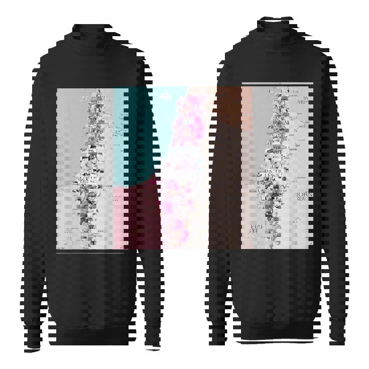 Palestine Map Palestinians Map スウェットシャツ