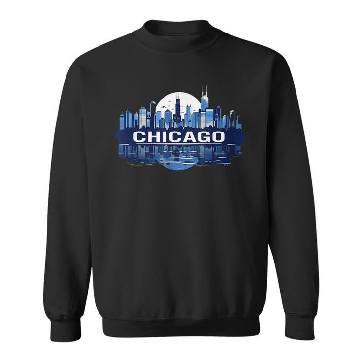 Panorama Du Centre-Ville De Chicago Sweater e