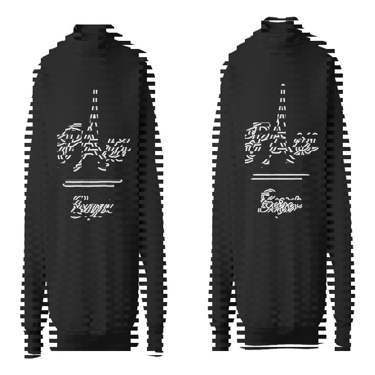 Paris パリ・フランス【エッフェル塔】Bonjour ボンジュール【世界の都市】旅行観光 お土産 かわいい おしゃれ スウェットシャツ