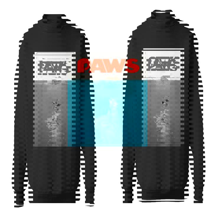 Paws Cat ファニーtシャツ、子猫映画ポスターパロディ スウェットシャツ