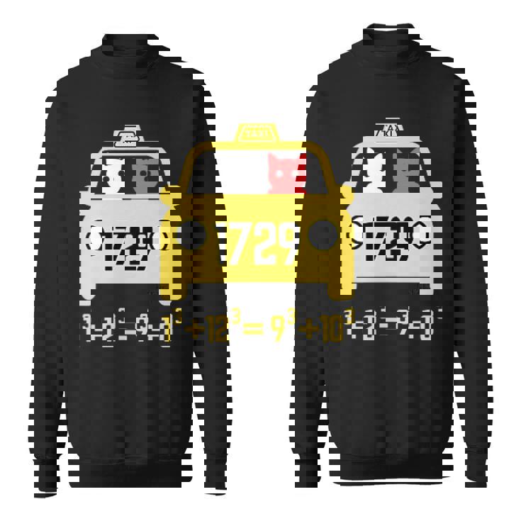 Penredpen タクシーキャット、ラマヌジャンタクシータクシー番号 1729 スウェットシャツ