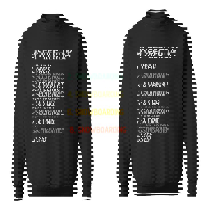 Perfect Day スノーボード シャツ メンズ ボーイズ ティーン スノボ スウェットシャツ