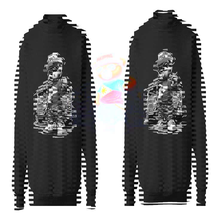 Philippines フィリピン ジプニー テディベア フィリピンの国旗 スウェットシャツ