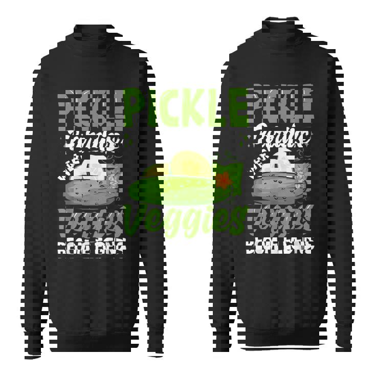 Pickle Paradiese Wherveggie For Pickle Paradiese ピクルスギフトとキュウリ用 スウェットシャツ