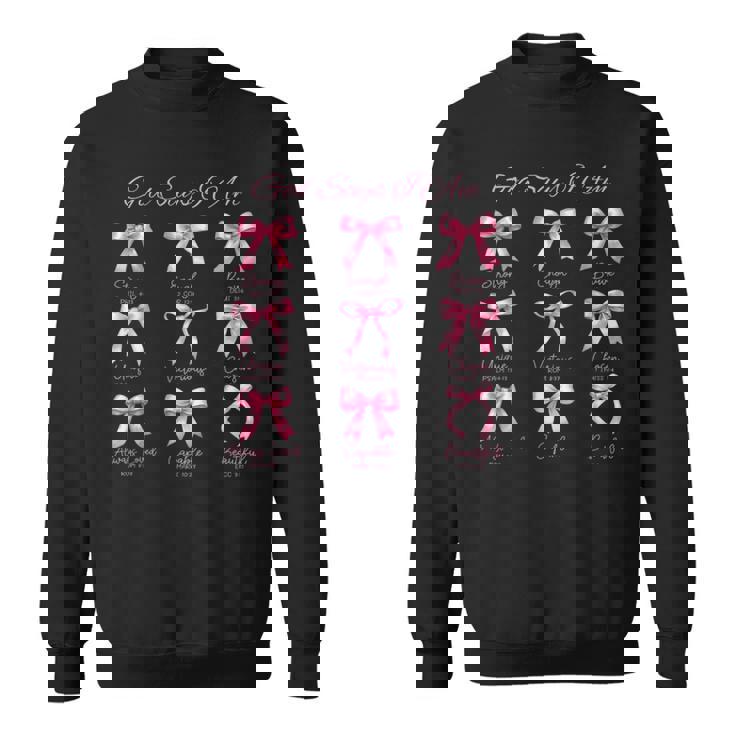 Pink Godays I Am Bibleerse コケットリボン スウェットシャツ