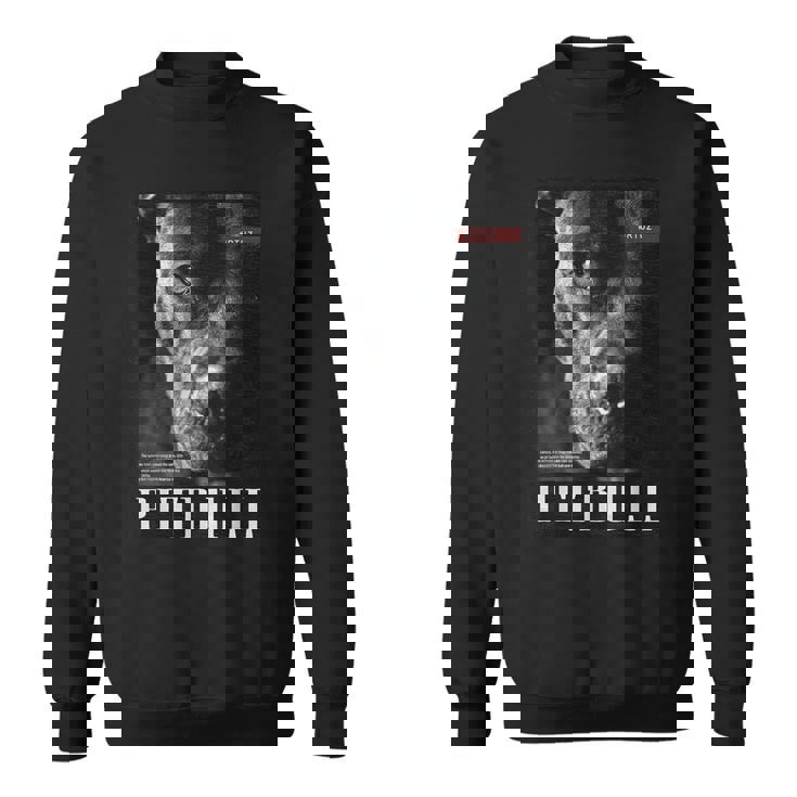 Pitbull 野生の犬テリアの肖像画 ブルドッグ 犬の飼い主 ピットブル スウェットシャツ