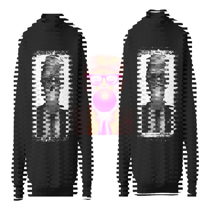 Pro Trump Bubble Gum Pink Glasses Donald Trump スウェットシャツ
