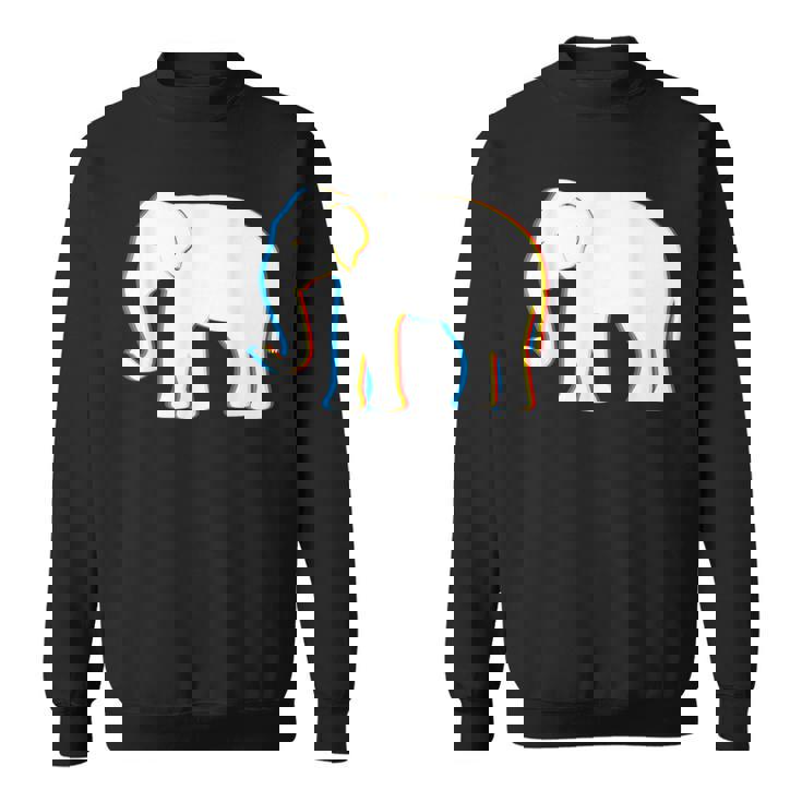 Psy Trance サイケデリックエレファントtシャツ スウェットシャツ