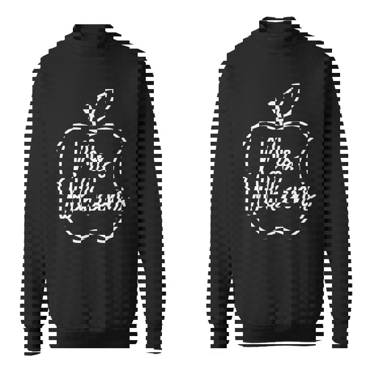 Ptg 彫刻 アップル デザイン 先生 ミセス・ウィリアムズ スウェットシャツ