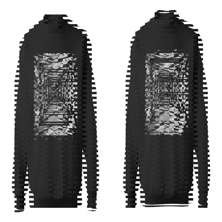 Pylon East London イングランド写真アートワーク アンティーク調 スウェットシャツ