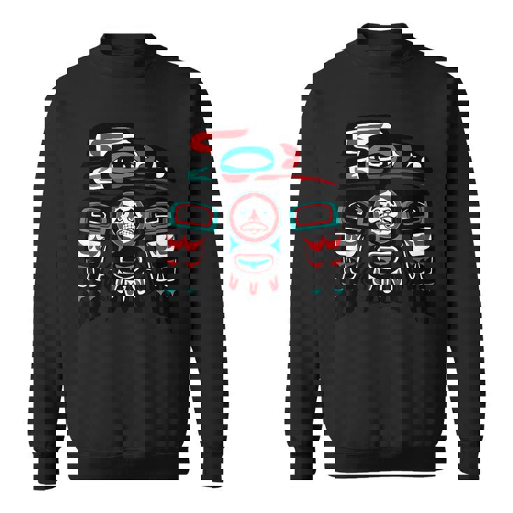 Raven ネイティブアメリカン プライド ハイダ トリンギット トーテム スウェットシャツ