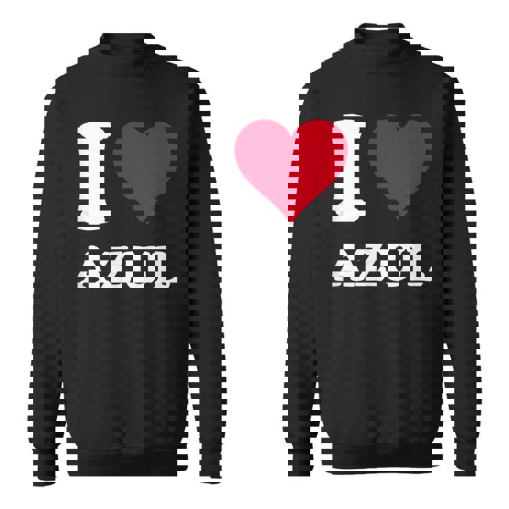 Red Heart I Love Azul スウェットシャツ