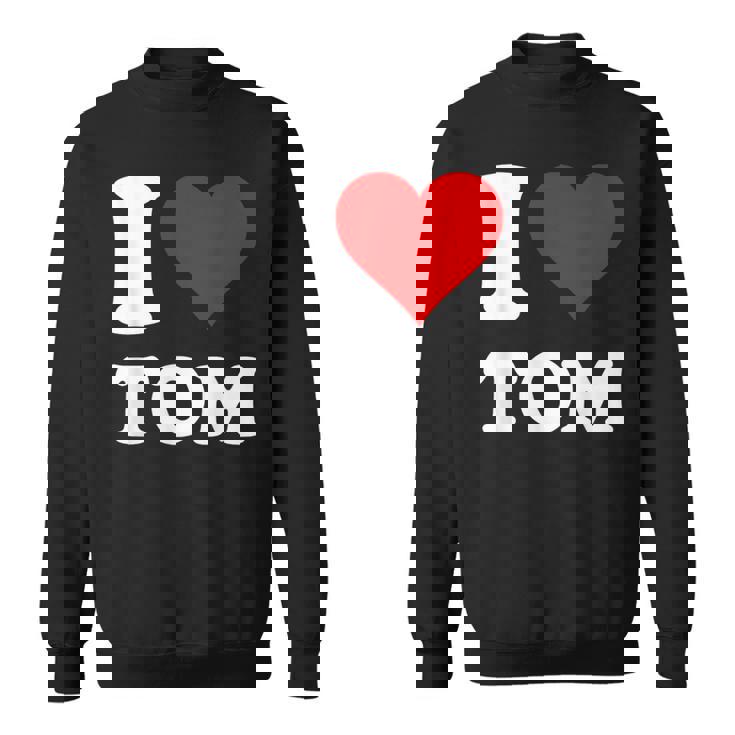 Red Heart I Love Tom スウェットシャツ