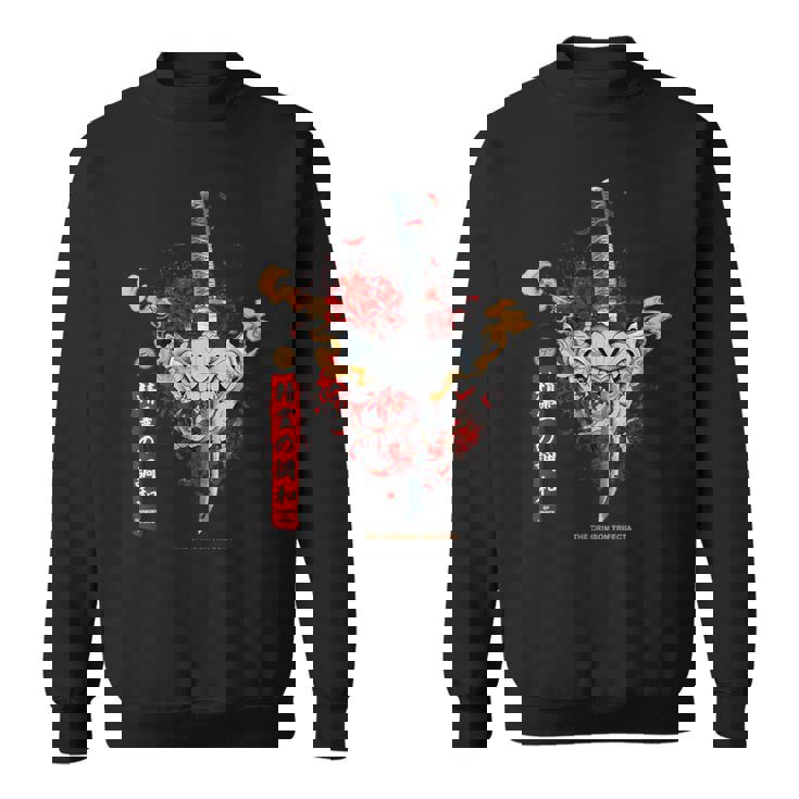 Redpider Lily And Japanese Anime Retro Oniamurai Mask スウェットシャツ