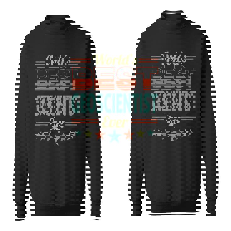 Retro Badge Worlds Best Geoscientist スウェットシャツ