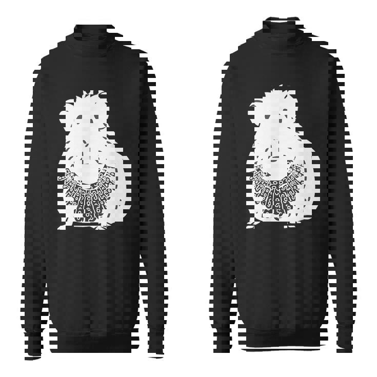 Rgbカラー付きモルモット ルース・ベイダー・ギンズバーグ スウェットシャツ