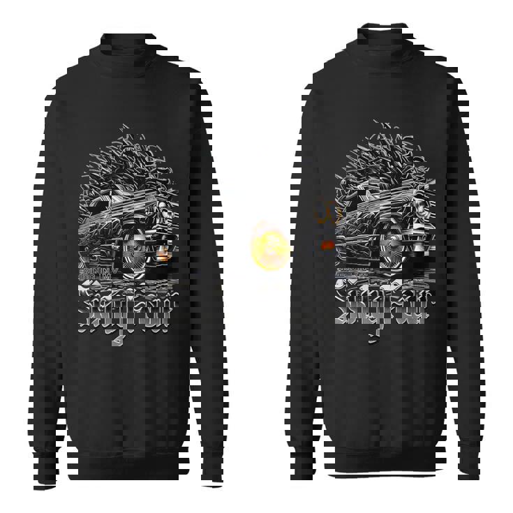 Riding In My 64 クラシック ローライダー シャツ チカーノ アート ローライダー スウェットシャツ